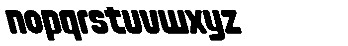 Bunko Oblique Font LOWERCASE