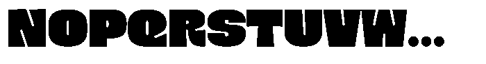 Bunko Font UPPERCASE