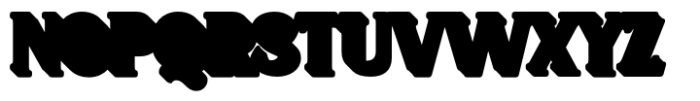 Bunlay Extrude Font UPPERCASE