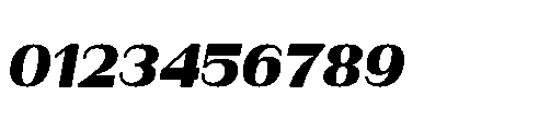Bunnathikarn Black Italic Font OTHER CHARS