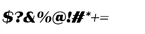 Bunnathikarn Black Italic Font OTHER CHARS