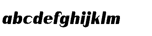 Bunnathikarn Black Italic FONT