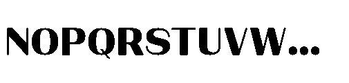 Bunnathikarn Black Font UPPERCASE