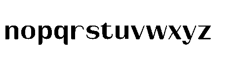 Bunnathikarn Bold Font LOWERCASE