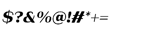 Bunnathikarn Extra Bold Italic Font OTHER CHARS