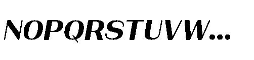Bunnathikarn Extra Bold Italic Font UPPERCASE