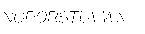 Bunnathikarn Extra Light Italic Font UPPERCASE