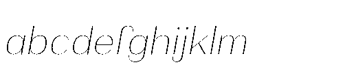 Bunnathikarn Extra Light Italic FONT