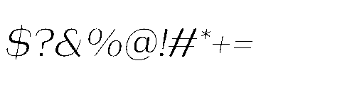 Bunnathikarn Italic Font OTHER CHARS
