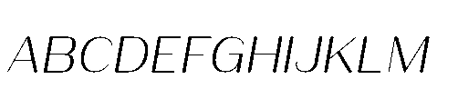 Bunnathikarn Italic Font UPPERCASE
