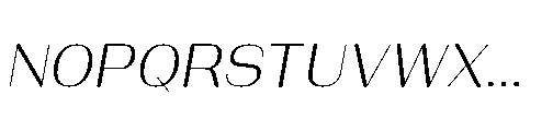 Bunnathikarn Italic Font UPPERCASE