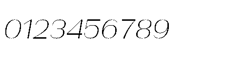 Bunnathikarn Light Italic Font OTHER CHARS