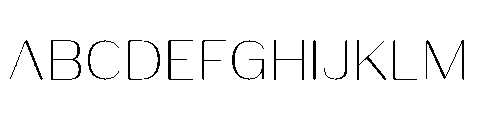Bunnathikarn Light Font UPPERCASE