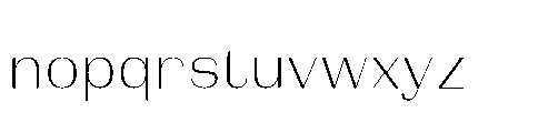 Bunnathikarn Light Font LOWERCASE