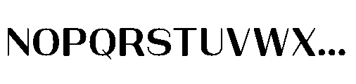Bunnathikarn Loopless Bold Font UPPERCASE