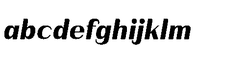 Bunnathikarn Loopless Extra Bold Italic FONT