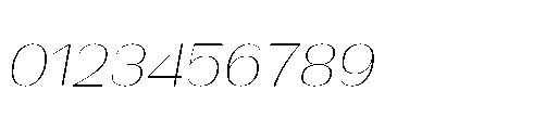 Bunnathikarn Loopless Extra Light Italic Font OTHER CHARS