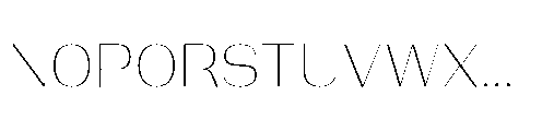 Bunnathikarn Loopless Extra Light Font UPPERCASE