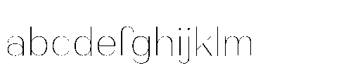 Bunnathikarn Loopless Extra Light FONT