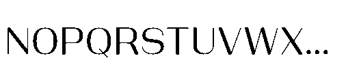 Bunnathikarn Loopless Medium Font UPPERCASE
