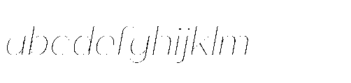 Bunnathikarn Loopless Thin Italic FONT