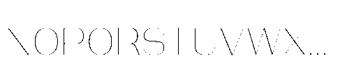 Bunnathikarn Loopless Thin Font UPPERCASE