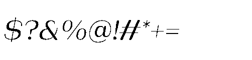 Bunnathikarn Medium Italic Font OTHER CHARS