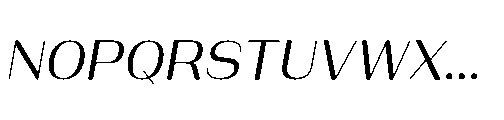 Bunnathikarn Medium Italic Font UPPERCASE