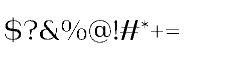 Bunnathikarn Medium Font OTHER CHARS