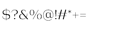 Bunnathikarn Regular Font OTHER CHARS