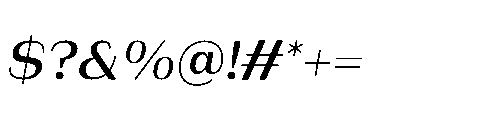 Bunnathikarn Semi Bold Italic Font OTHER CHARS