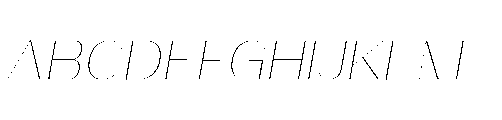 Bunnathikarn Thin Italic Font UPPERCASE