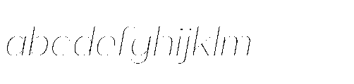 Bunnathikarn Thin Italic FONT