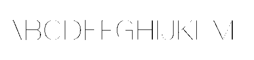 Bunnathikarn Thin Font UPPERCASE