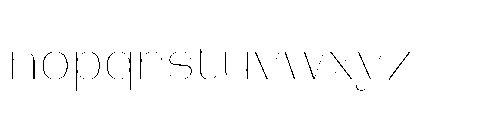 Bunnathikarn Thin Font LOWERCASE