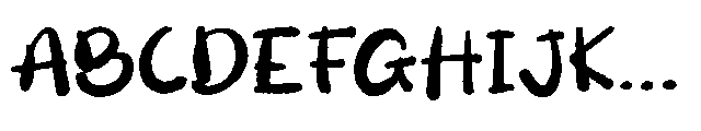 Bunny Carroty Font UPPERCASE