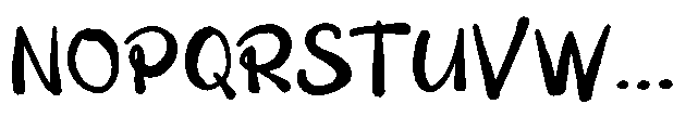 Bunny Carroty Font UPPERCASE