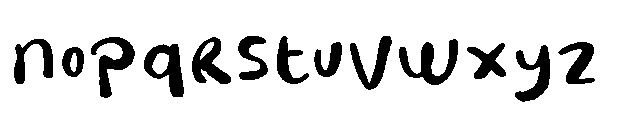 Bunny Carroty Font LOWERCASE