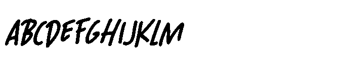 Bunny Chow Italic Font UPPERCASE