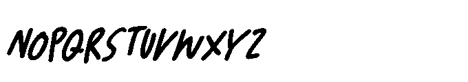 Bunny Chow Italic Font UPPERCASE