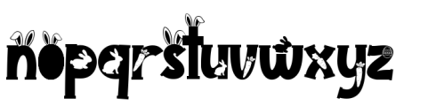 Bunny Holiday Font LOWERCASE