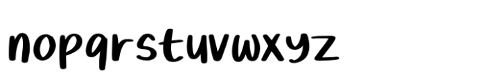 Bunnynote Font LOWERCASE