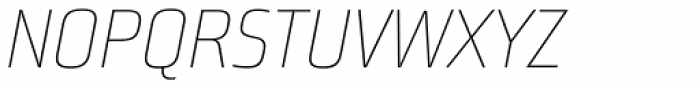 Bunuelo Clean Pro Thin Italic Font UPPERCASE