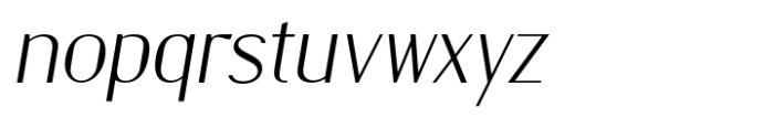 Burdigala Sans Light Italic Font LOWERCASE