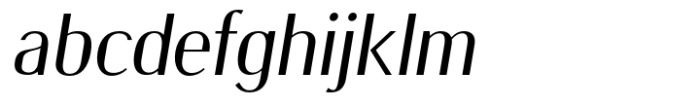 Burdigala Sans Medium Italic Font LOWERCASE