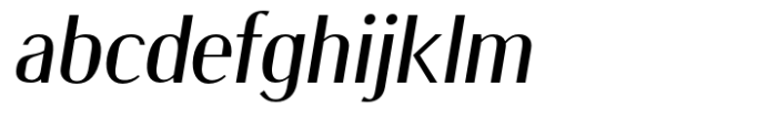 Burdigala Sans Semi Bold Italic Font LOWERCASE