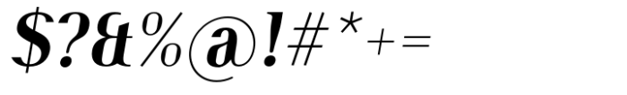 Burdigala Semi Serif Extra Bold Italic Font OTHER CHARS
