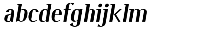 Burdigala Semi Serif Extra Bold Italic Font LOWERCASE