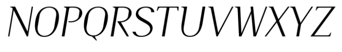 Burdigala Semi Serif Light Italic Font UPPERCASE