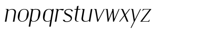 Burdigala Semi Serif Light Italic Font LOWERCASE